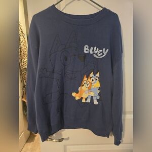 Target Bluey Crew Neck Sweatshirt with Cartoon Design